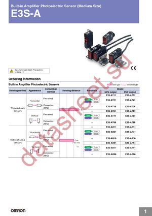 E3S-AT81 datasheet  